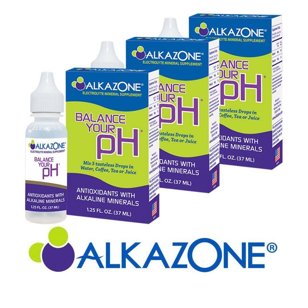 Alkazone - Alkaline pH Booster Drops 1.25 fl oz (3-Pack)
