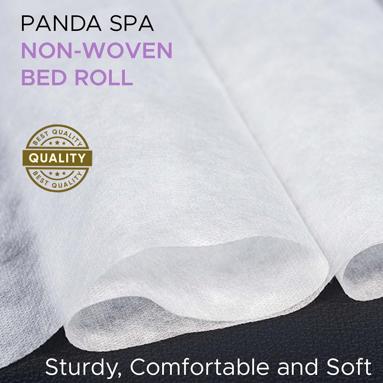 PandaSpa Disposable Non Woven Bed Sheet Roll 30 gsm Precut Hole Massage Table Paper Roll Bedsheet (Pack of 2) Pack of 2