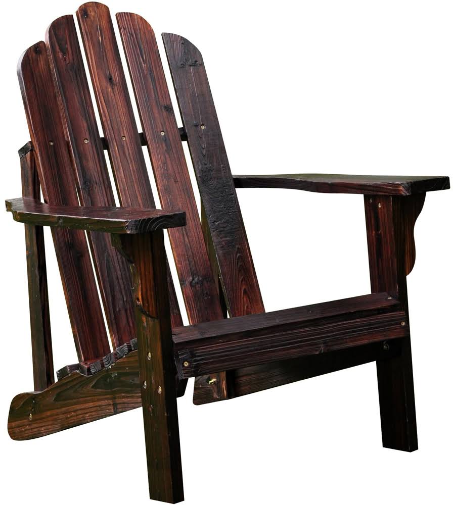 Shine Company Marina Adirondack Chair - Burnt Brown