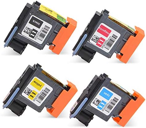 YOUTOOK Remanufactured Replacement for HP11 Printhead C4810A C4811A C4812A C4813A (Black Cyan Magenta Yellow) 4 Pack