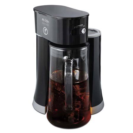 Mr. Coffee Tea Cafe 2-in-1 Iced Tea Maker with Glass Pitcher, 2.5 qt Black