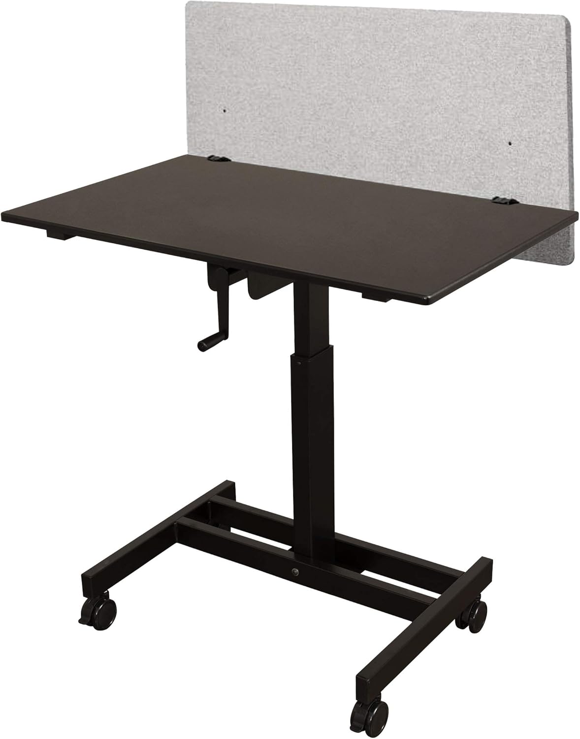 Stand Up Desk Store ReFocus Acoustic Rear Mount Desk Dividers Privacy Panel Reduces Noise and Visual Distractions (40
