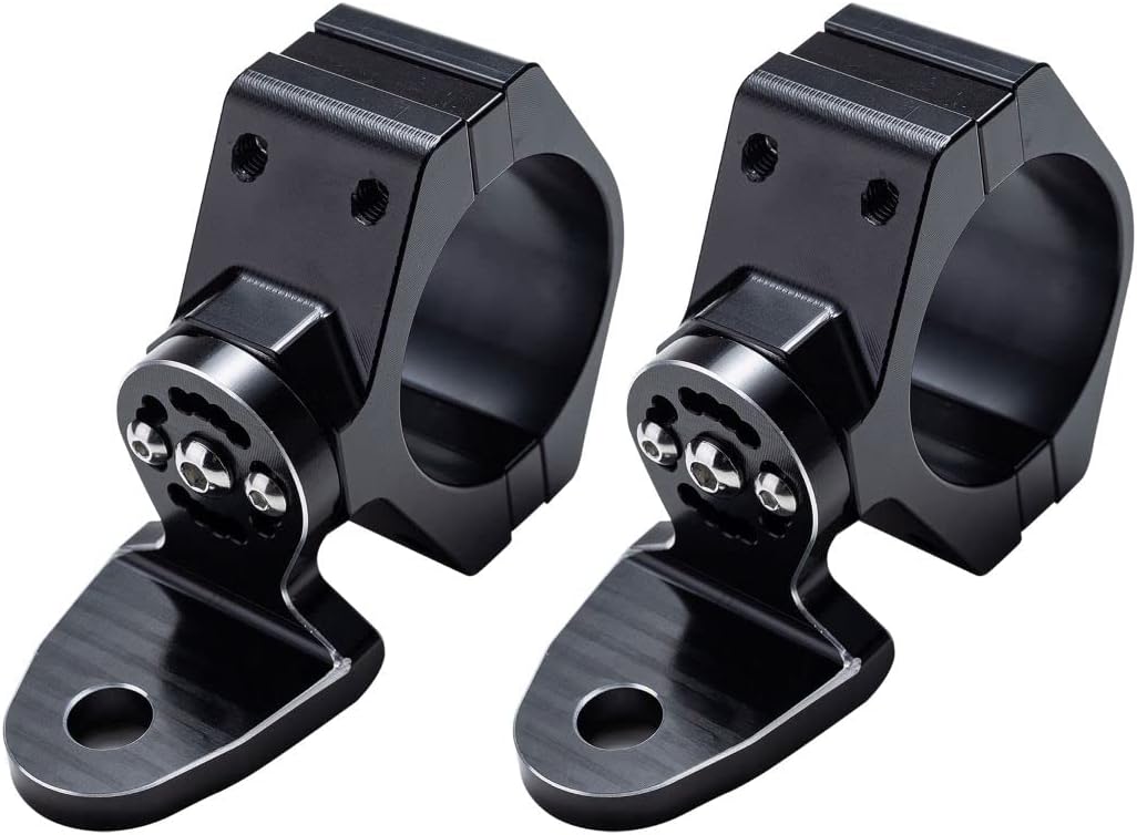 Dicater 360&deg; Roating UTV Mount Bracket for Flag/LED Whip Light/Antenna Fits 1.75-2inch Roll Bar Compatible with All UTV Can Am Maverick X3 Commander Polaris RZR 900 1000 XP Pro, Pack of 2