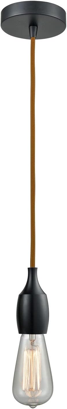 Innovations 100BK-10CR-3BK Transitional One Light Mini Pendant from Chelsea Collection in Black Finish,