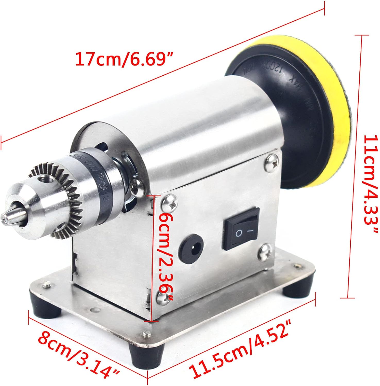 Multi Function High Speed Motor 4500-9000rpm Polishing Buffing Machine, Jewelry Milling Machines Grinder Gem Bench Buffer Polisher 90W