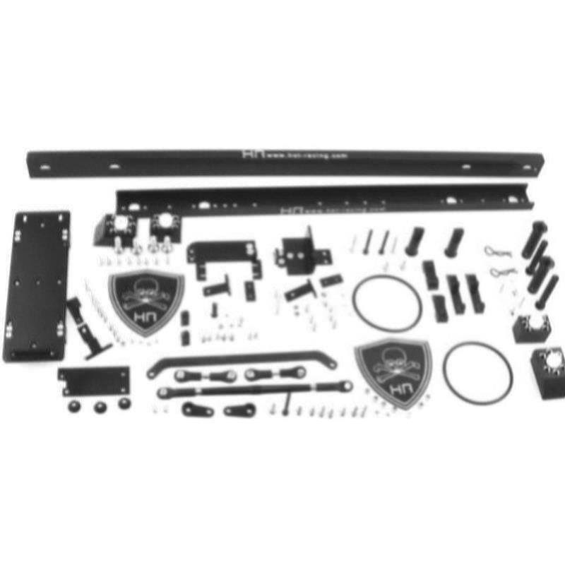 Hot Racing PBC1601 Tamiya Clodbuster Black Aluminum Pivot Bone Crawler Conversio