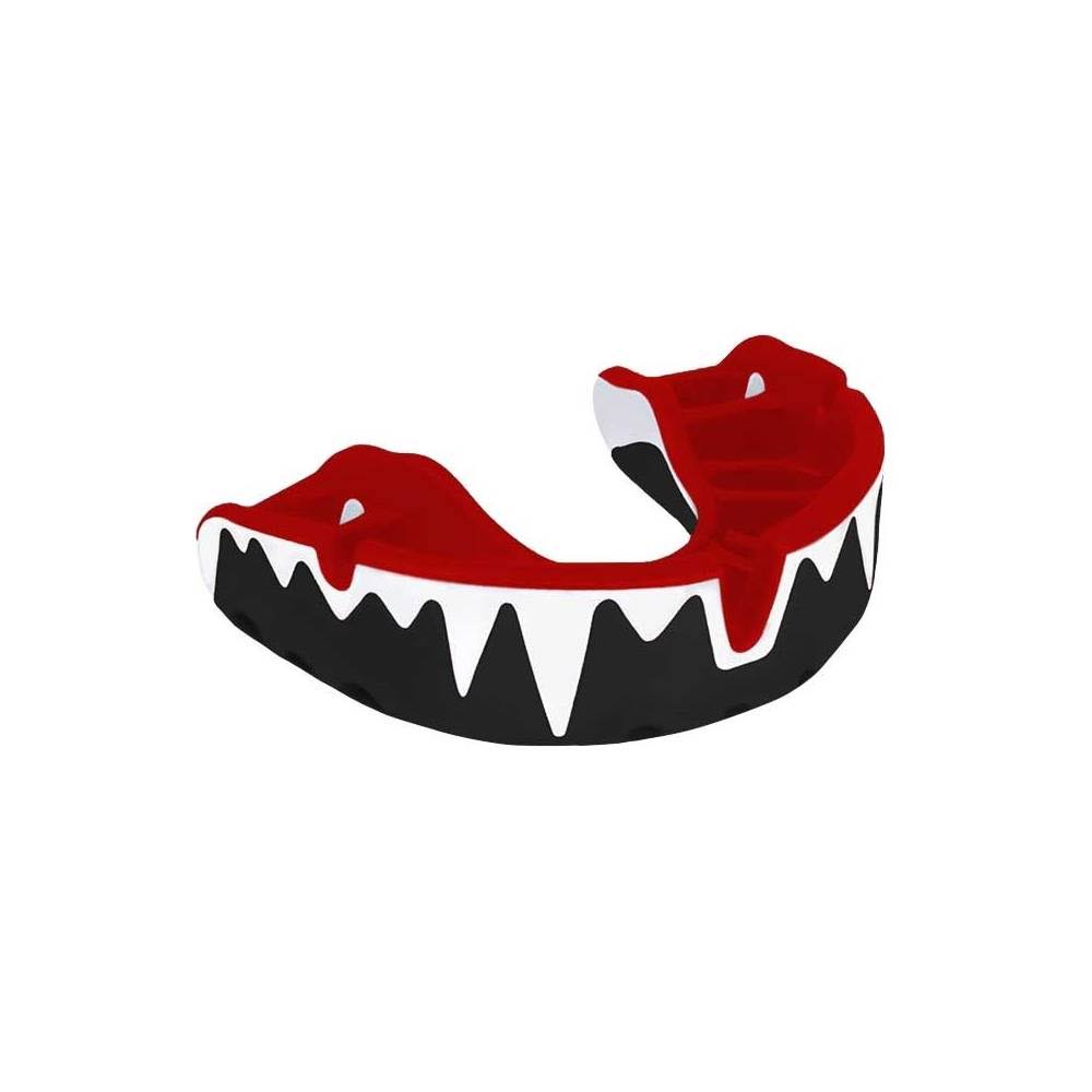 OPRO Platinum Fangz Gen 4 Mouth Guard Black/Red/White Adult