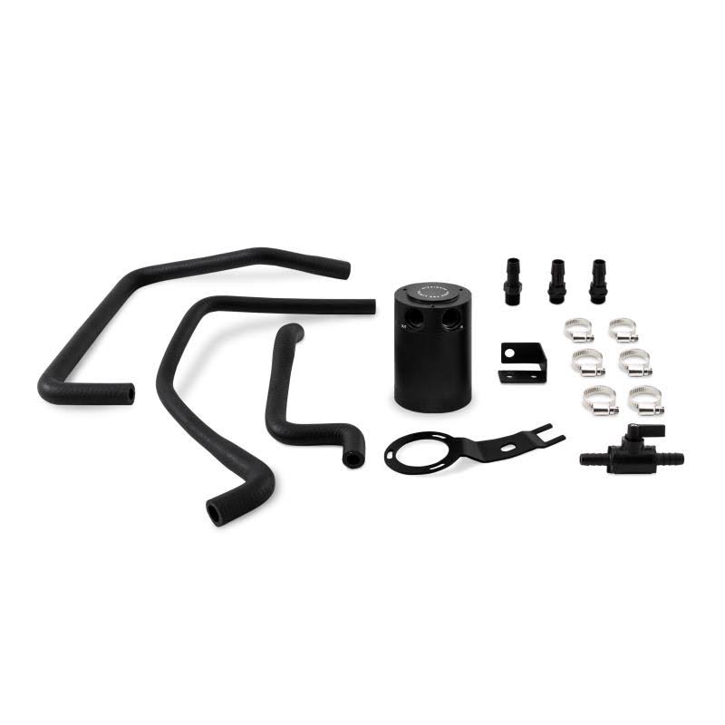 Mishimoto MMBCC-MIA-16PBE Baffled Oil Catch Can Kit (Black) Mazda Miata 2016+