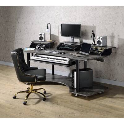 Annalene Desk Latitude Run Color: Black Oak