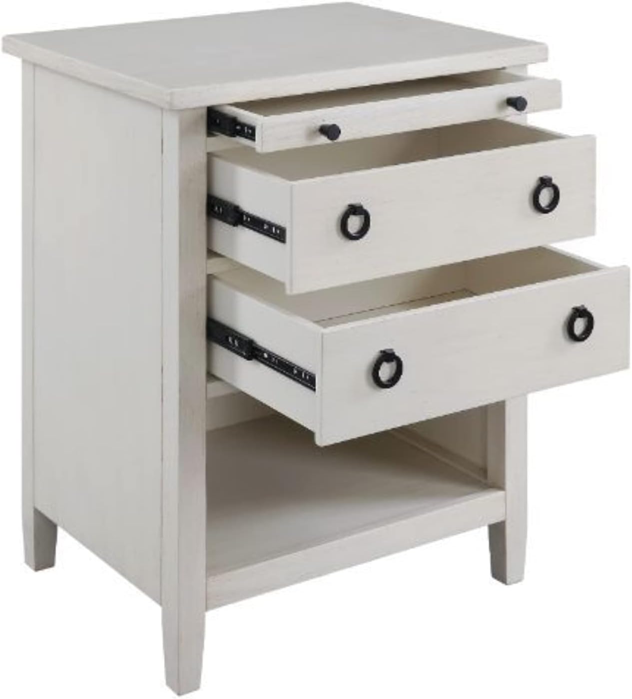 Ergode Accent Table Antique White Finish