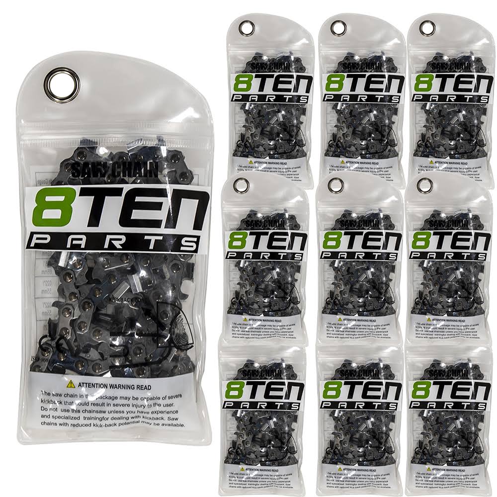 8TEN Chainsaw Chain Stihl 021 023 63PM 55 16 inch .050 3/8 Low Profile 10 Pack