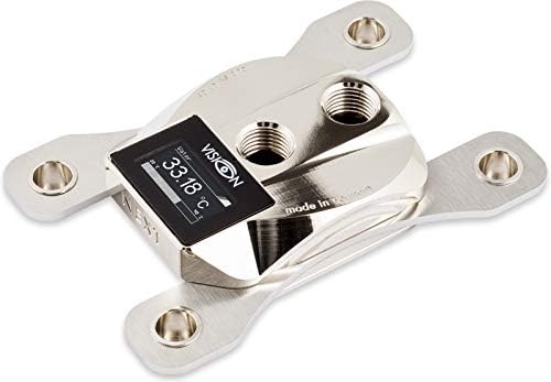 Aquacomputer Cuplex Kryos Next with Vision CPU Waterblock AM4 / 3000, Nickel/Nickel