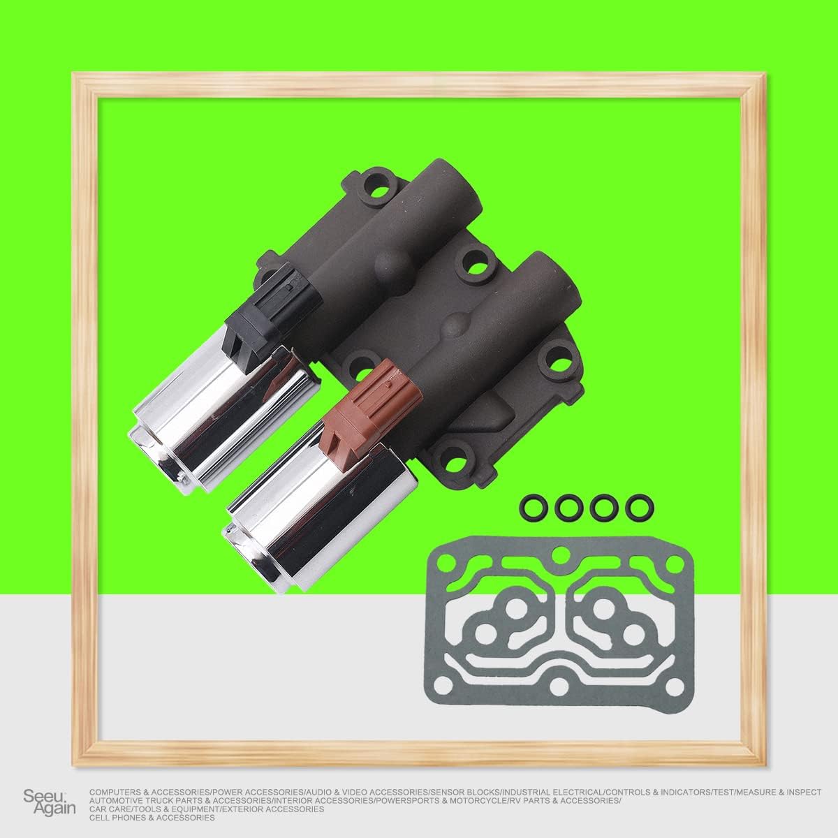 SEEU. AGAIN 28260-PRP-014 Transmission Dual Linear Solenoid Valve 98990B Transmission Shift Solenoid Compatible with 2003-2007 Accord