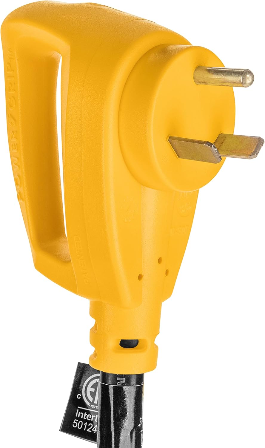 Camco 50' PowerGrip Heavy-Duty Outdoor 30-Amp Extension Cord for RV | Allows for Additional Length to Reach Distant Power Outlets | Built to Last (55197)