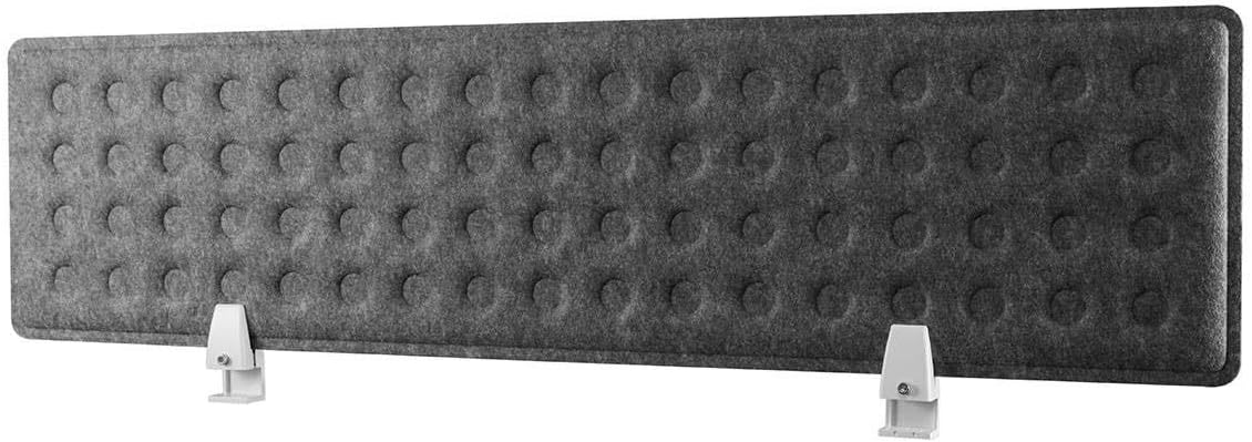 Monoprice Desk Privacy Panel, Gray Pack of 2