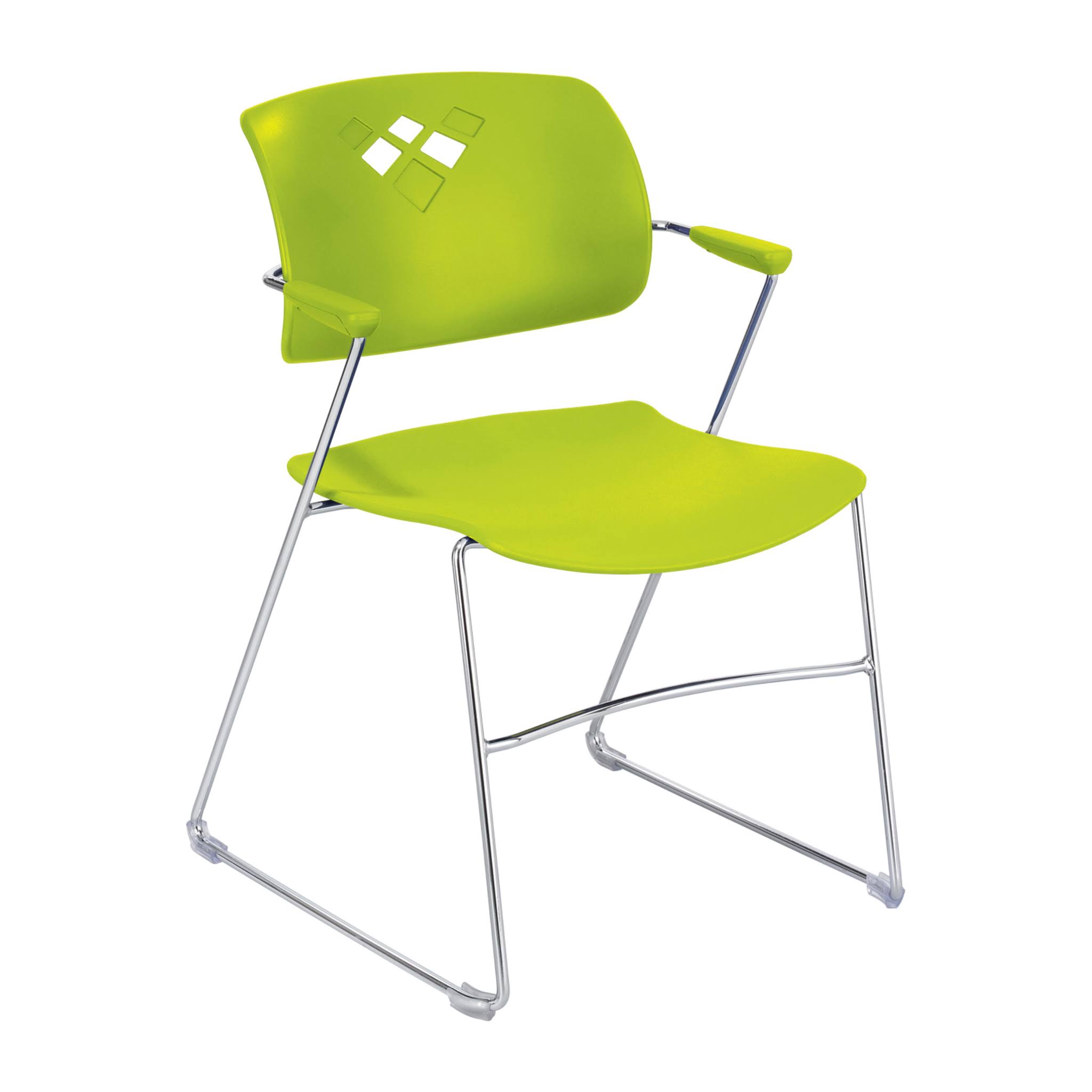 Safco Veer Flex Frame Stacking Chair (Black)