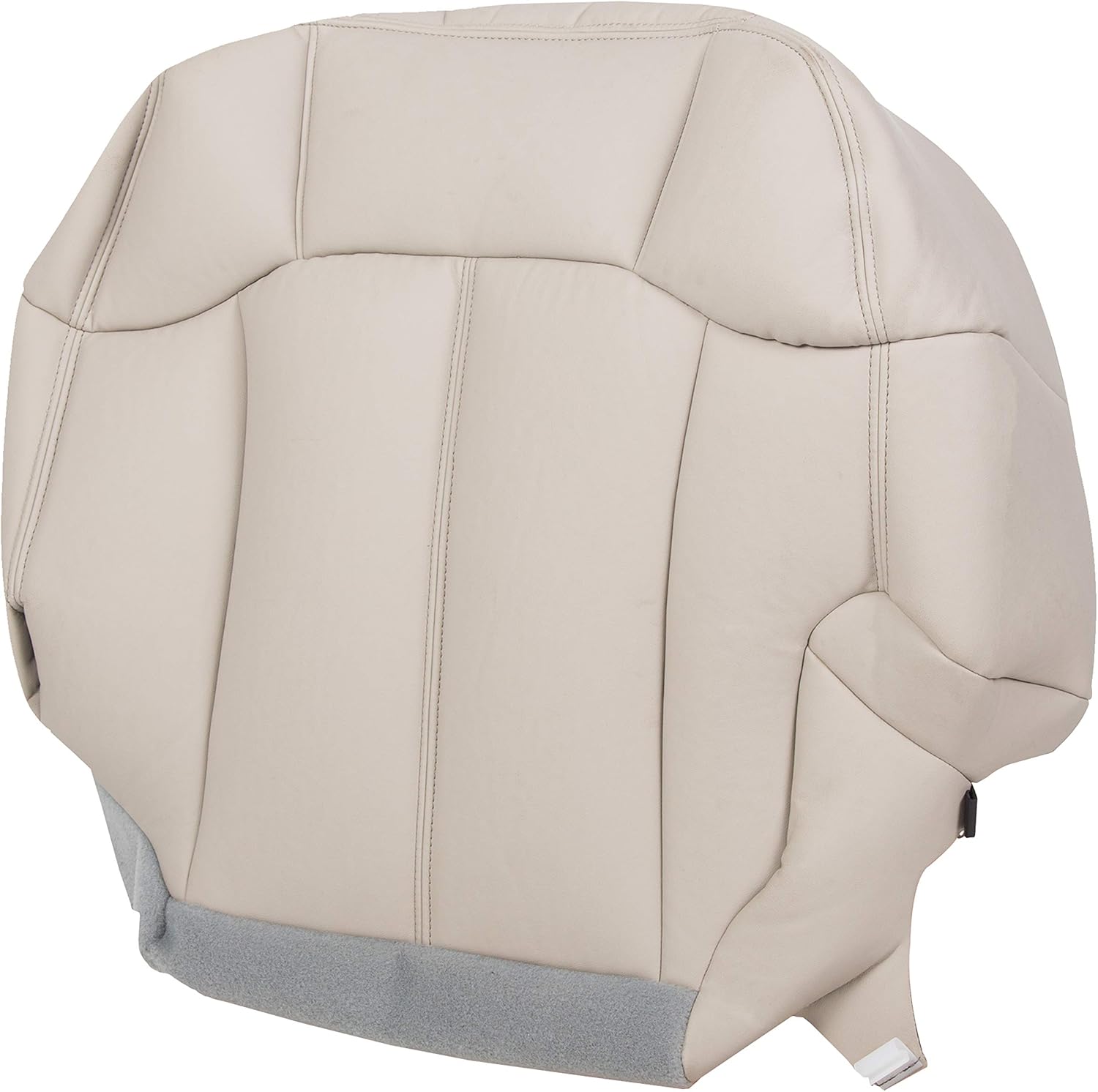 ECOTRIC Driver Bottom Leather Seat Cover Compatible with 1999-2002 Chevy Tahoe Suburban Tan 522 Pack of 2