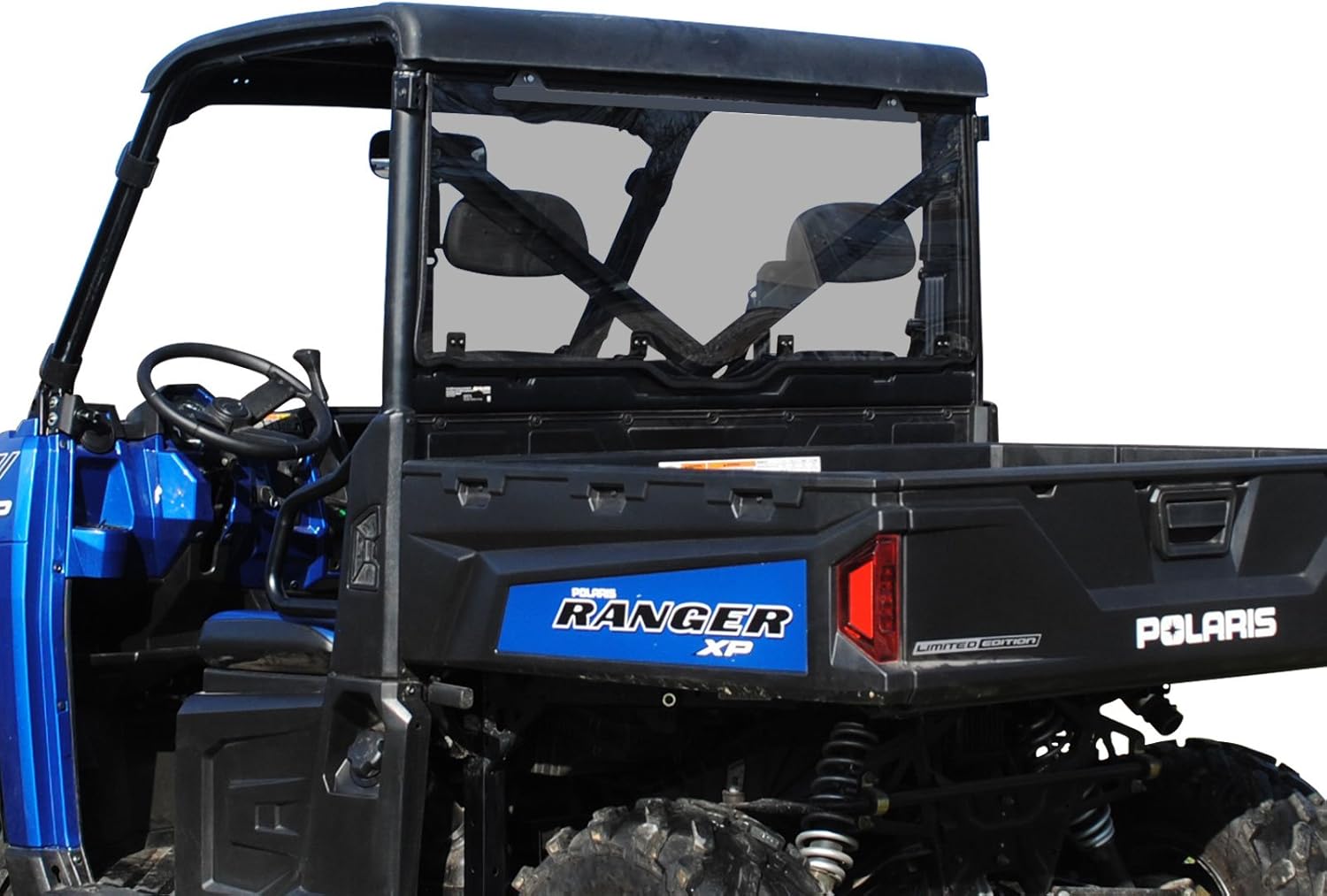 SuperATV Rear Windshield for 2017+ Polaris Ranger XP 1000 / Crew (See Fitment) | 1/4