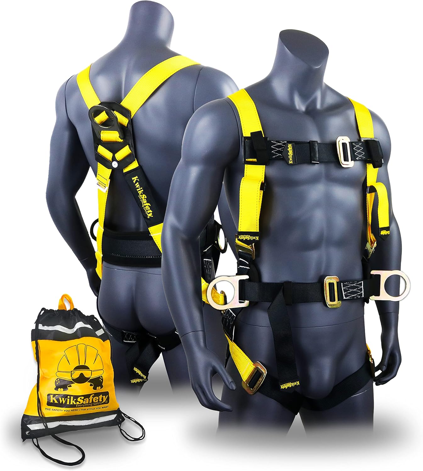 KwikSafety HURRICANE Safety Harness with Premium Back Support | 1 Pack, 2 Pack, 4 Pack, Combo, Kit & Value Pack