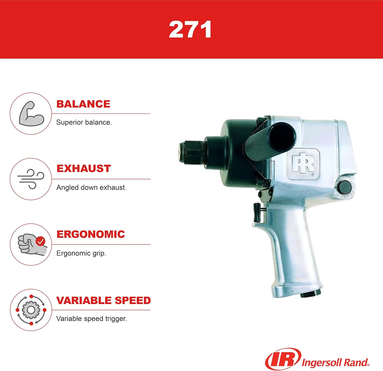 Ingersoll Rand 271 Super Duty 1-Inch Pneumatic Impact Wrench