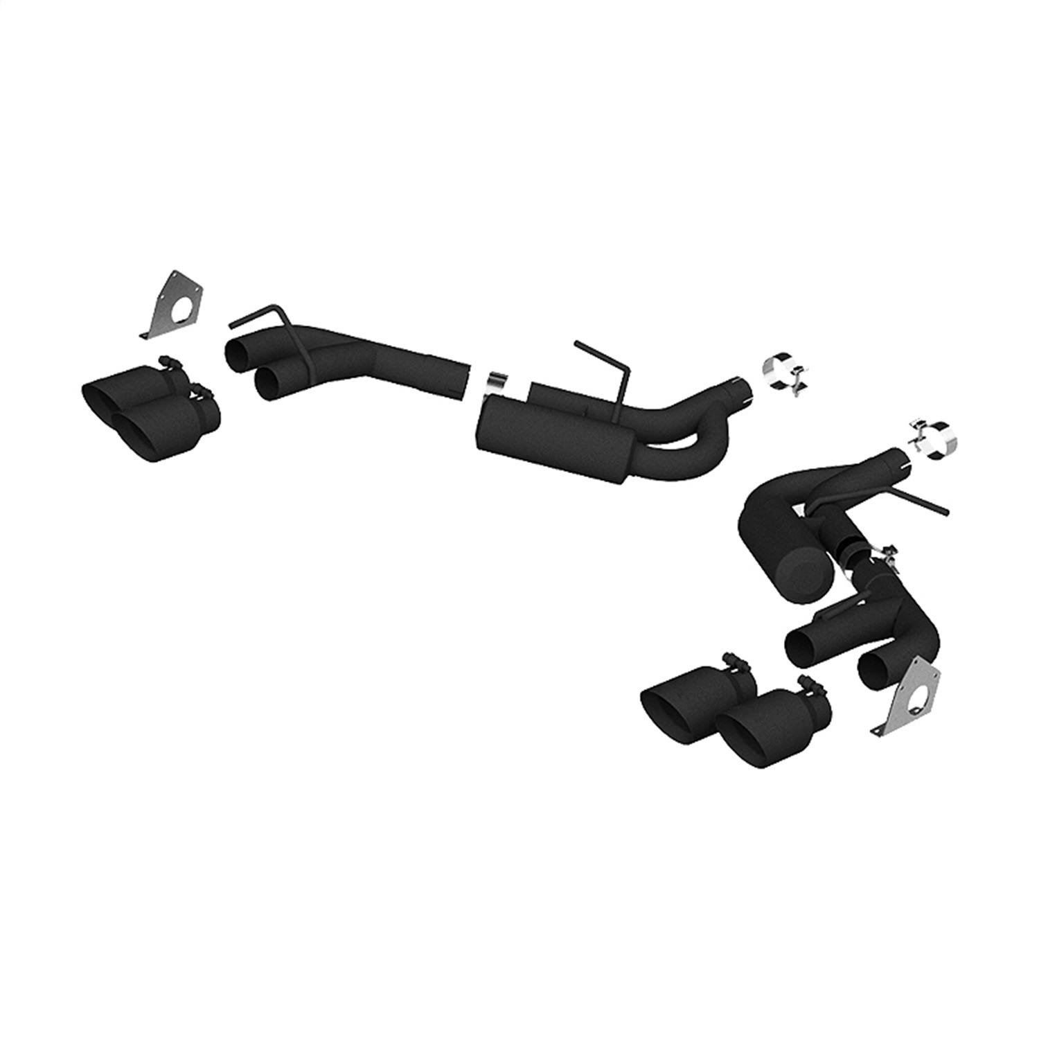 MBRP S7039BLK - 2.5x22 Black Series Axle-Back Exhaust System