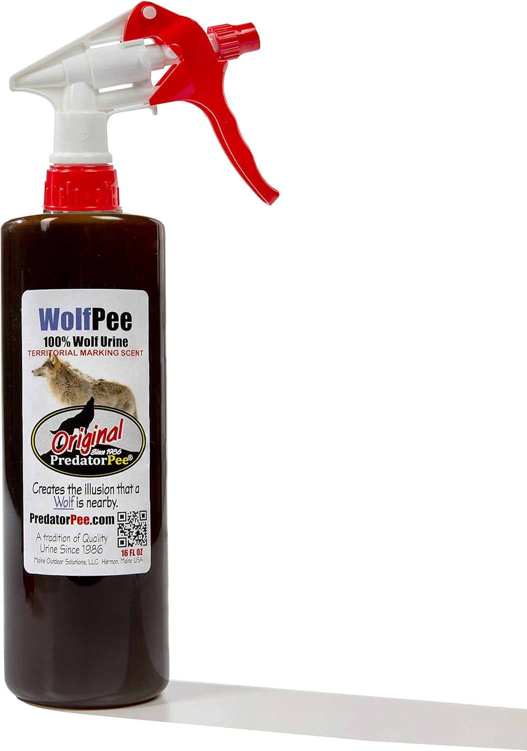 Predator Pee 100% Wolf Urine - Territorial Marking Scent - Creates Illusion That Wolf is Nearby - 16 oz Pack of 2