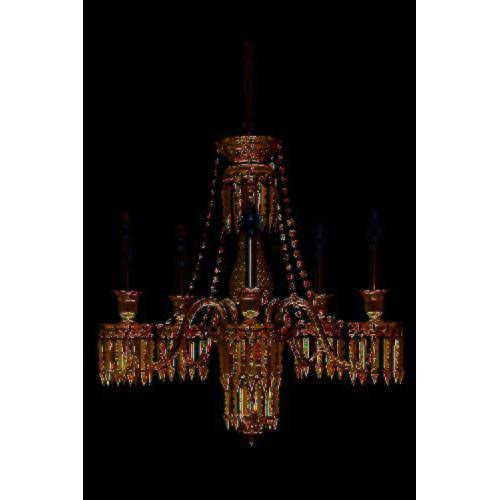 Elegant Lighting Majestic 5 Light Black Chandelier Jet (Black) Elegant Cut Crystal (8905D27SB-JT/EC)