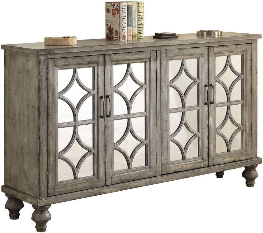 ACME Velika Weathered Gray Console Table