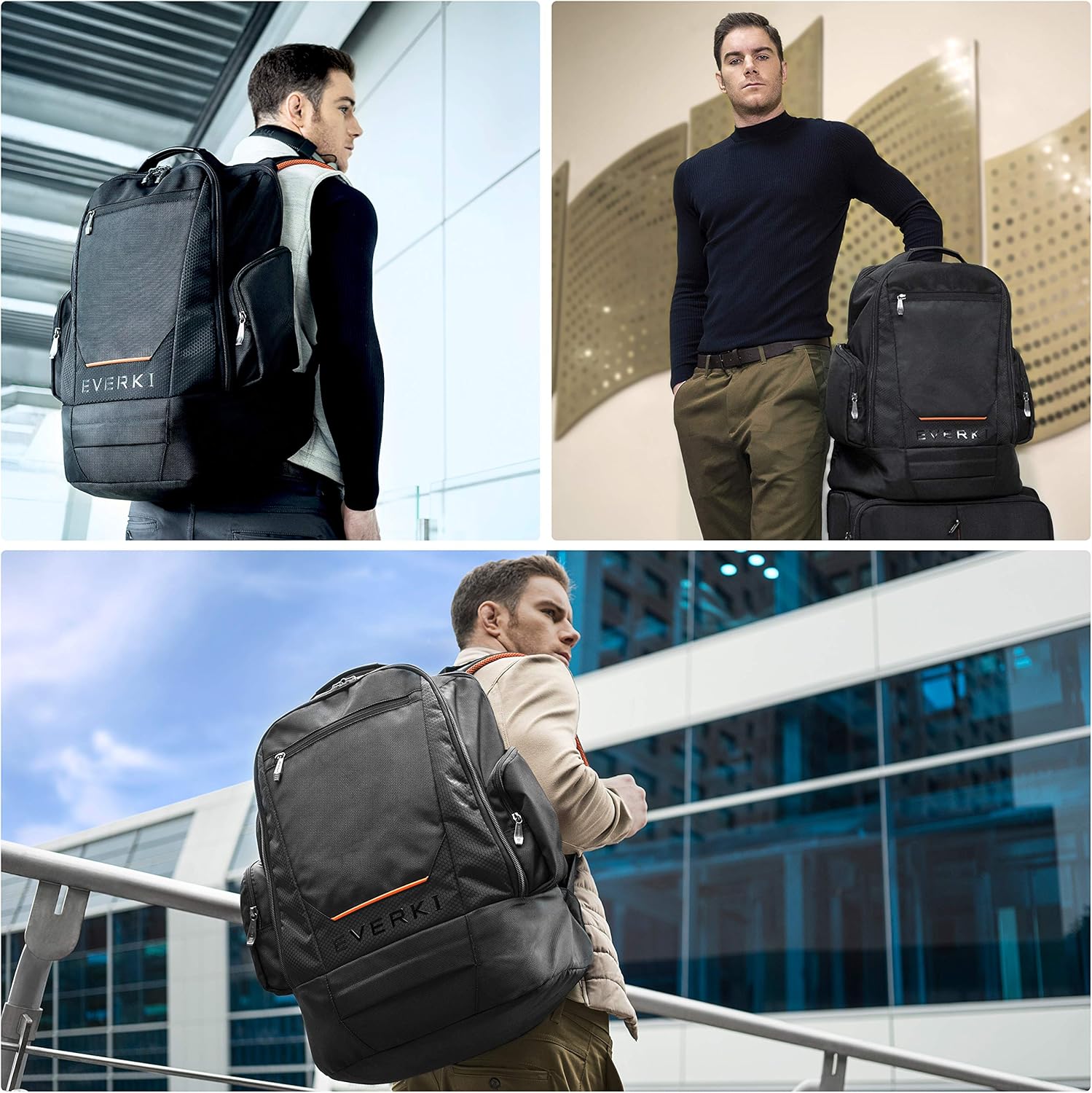 EVERKI ContemPRO 117 Large Spacious 18.4-Inch Gaming or Workstation Laptop Backpack with Rain Cover (EKP117B)