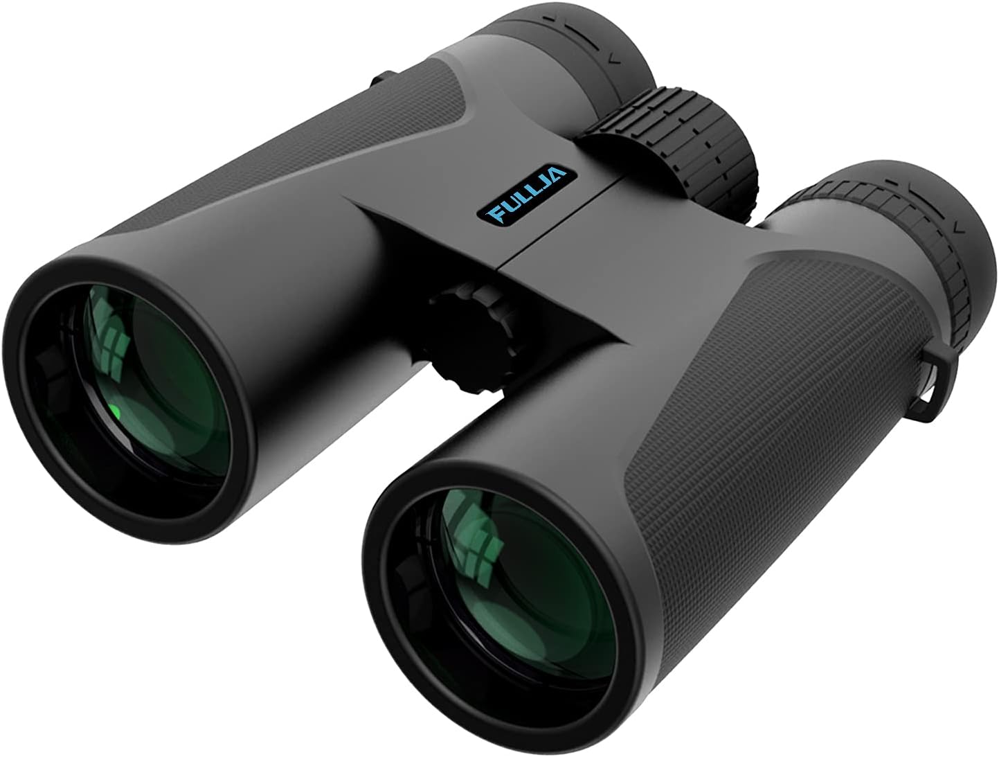 FULLJA 12x42 HD Compact Binoculars for Adults, High Power Easy Focus Binoculars with Clear BAK4 Prism FMC Lens Low Light Vision, Binoculars Waterproof for Travel, Bird Watching, Outdoor Sports