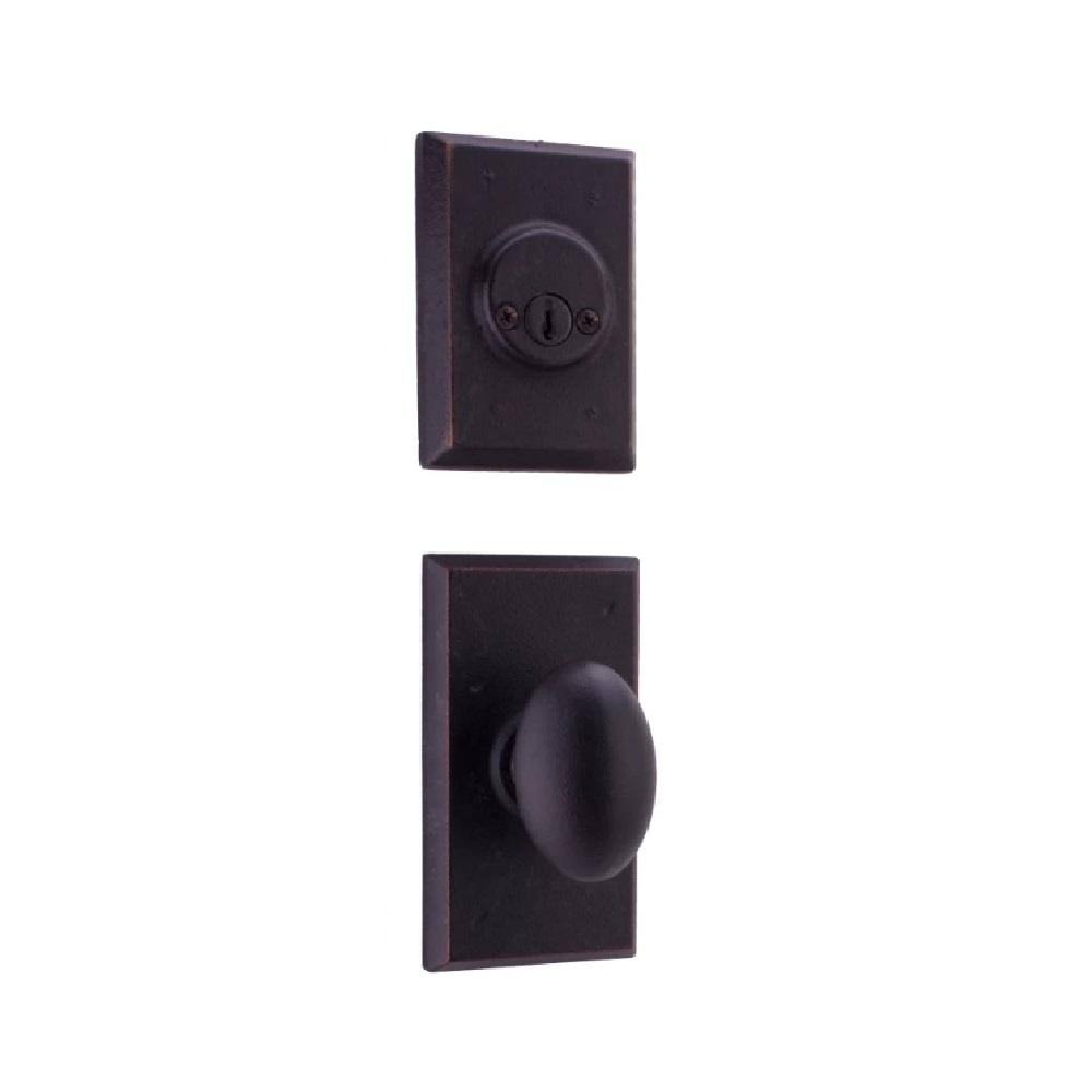Weslock 7802M Durham Double Cylinder Interior Pack for Aspen Handlesets Oil Rubbed Bronze