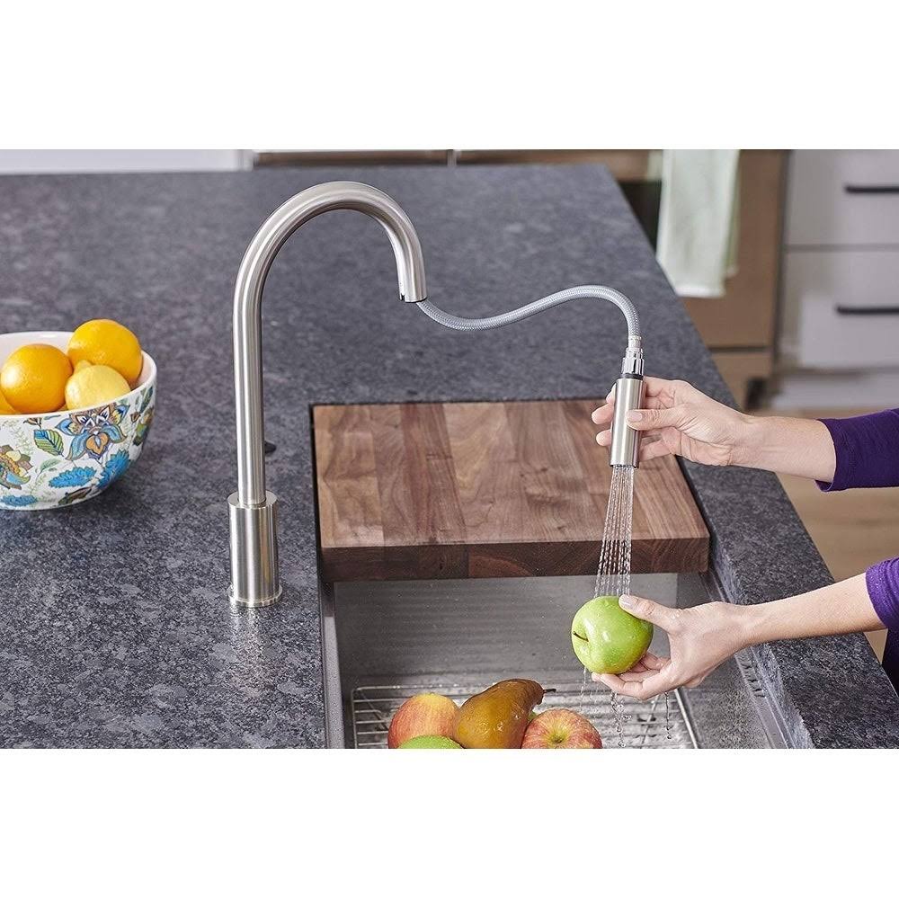 Pacific Bay Bellevue Pull-Down Kitchen Faucet (Brushed Satin Nickel)