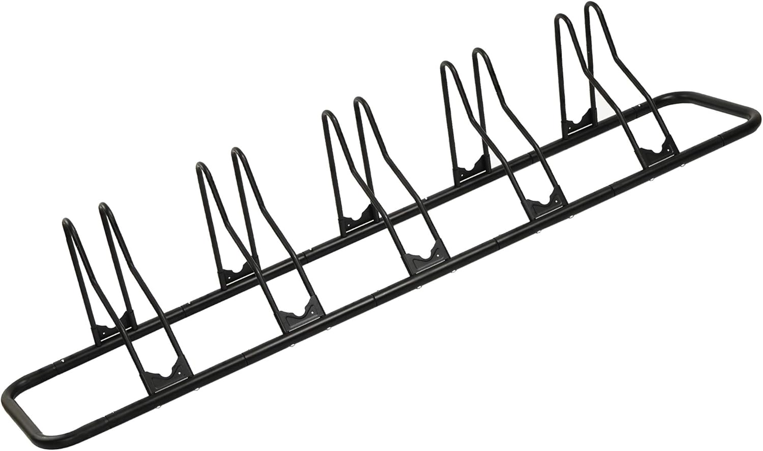 CyclingDeal 5 Bicycle Floor Type Parking Rack Stand - for Mountain MTB and Road Bike Indoor Nook Garage Storage - 5 Bikes Pack of 2