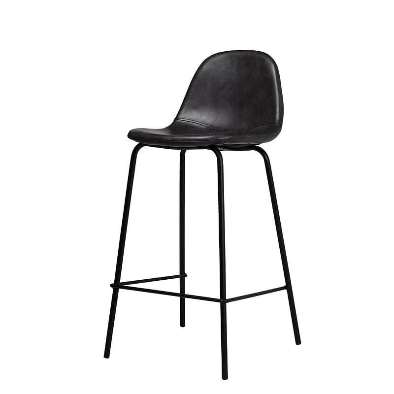 Williston Forge Tera Counter 25.5x22 Bar Stool Color: Distressed Black