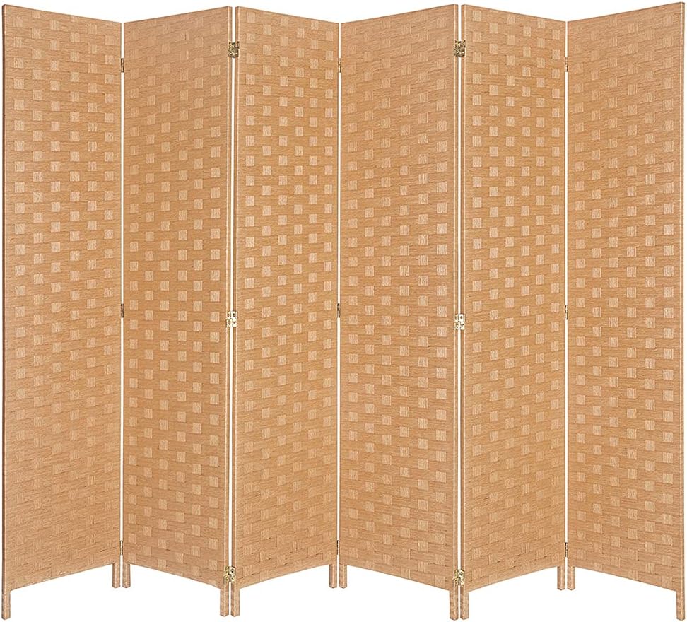 Room Dividers, Double Woven More Privacy Screen Panel, Foldable Partition, Furniture for Home, School, Church, Office, Classroom, Dorm Room, Studio, Conference,6 Ft Tall ,16