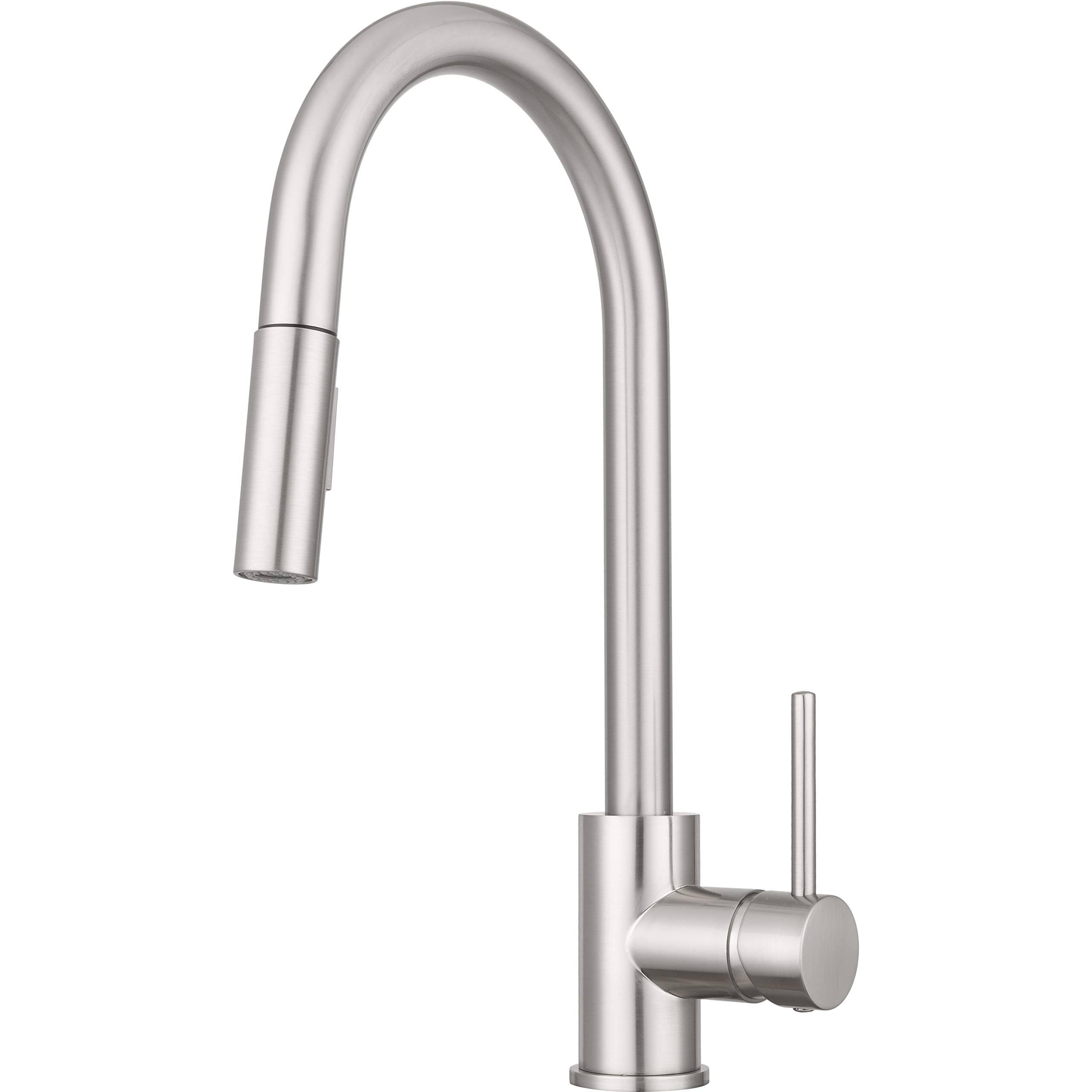 Pacific Bay Bellevue Pull-Down Kitchen Faucet (Brushed Satin Nickel)