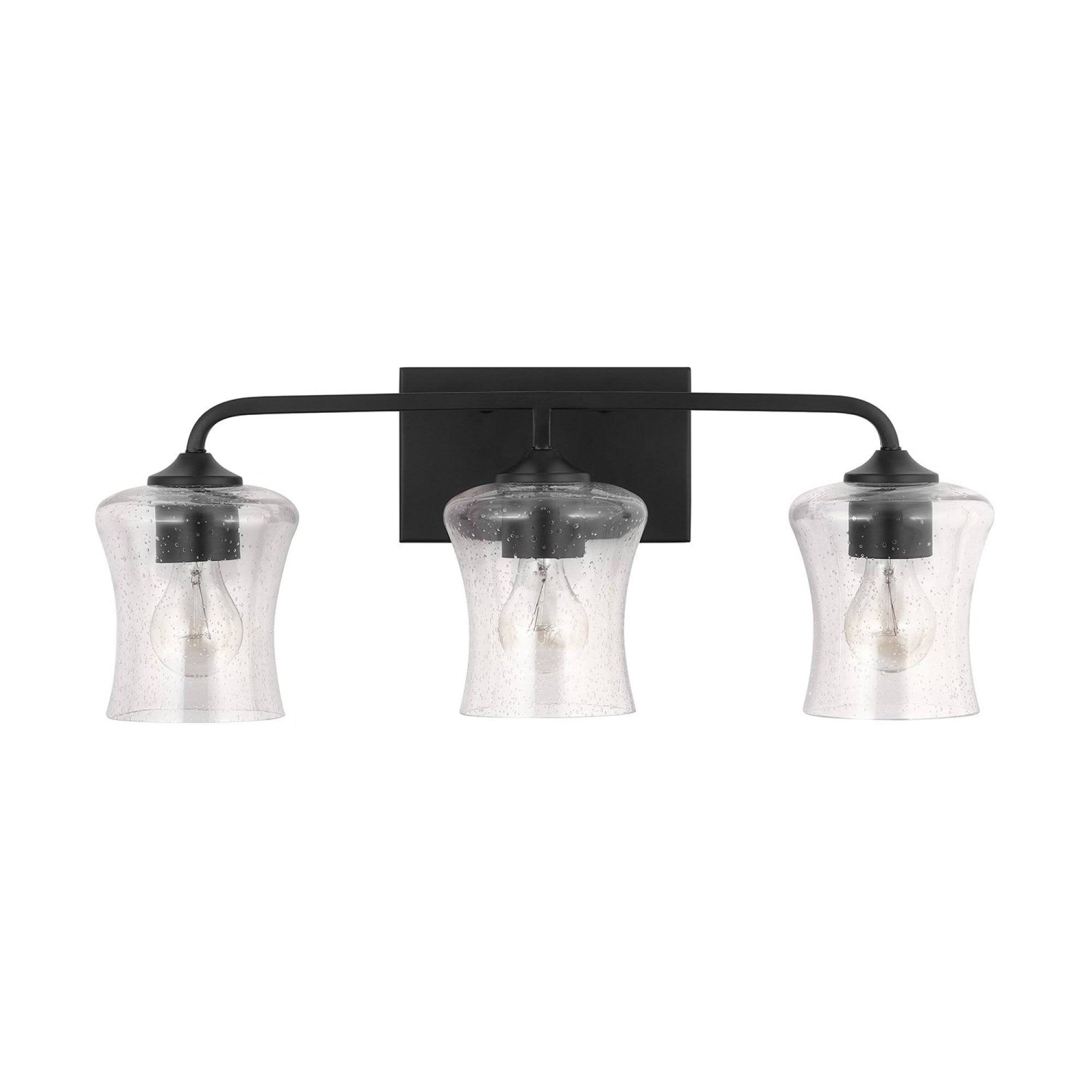 Capital Lighting 139231MB-499 Reeves 3 Light Vanity, Matte Black