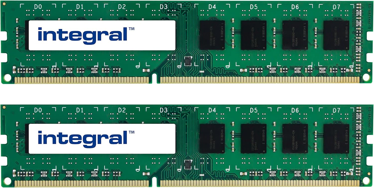 Integral 8GB DDR3 1333 MHz DIMM CL9 Desktop Memory Module Pack of 2