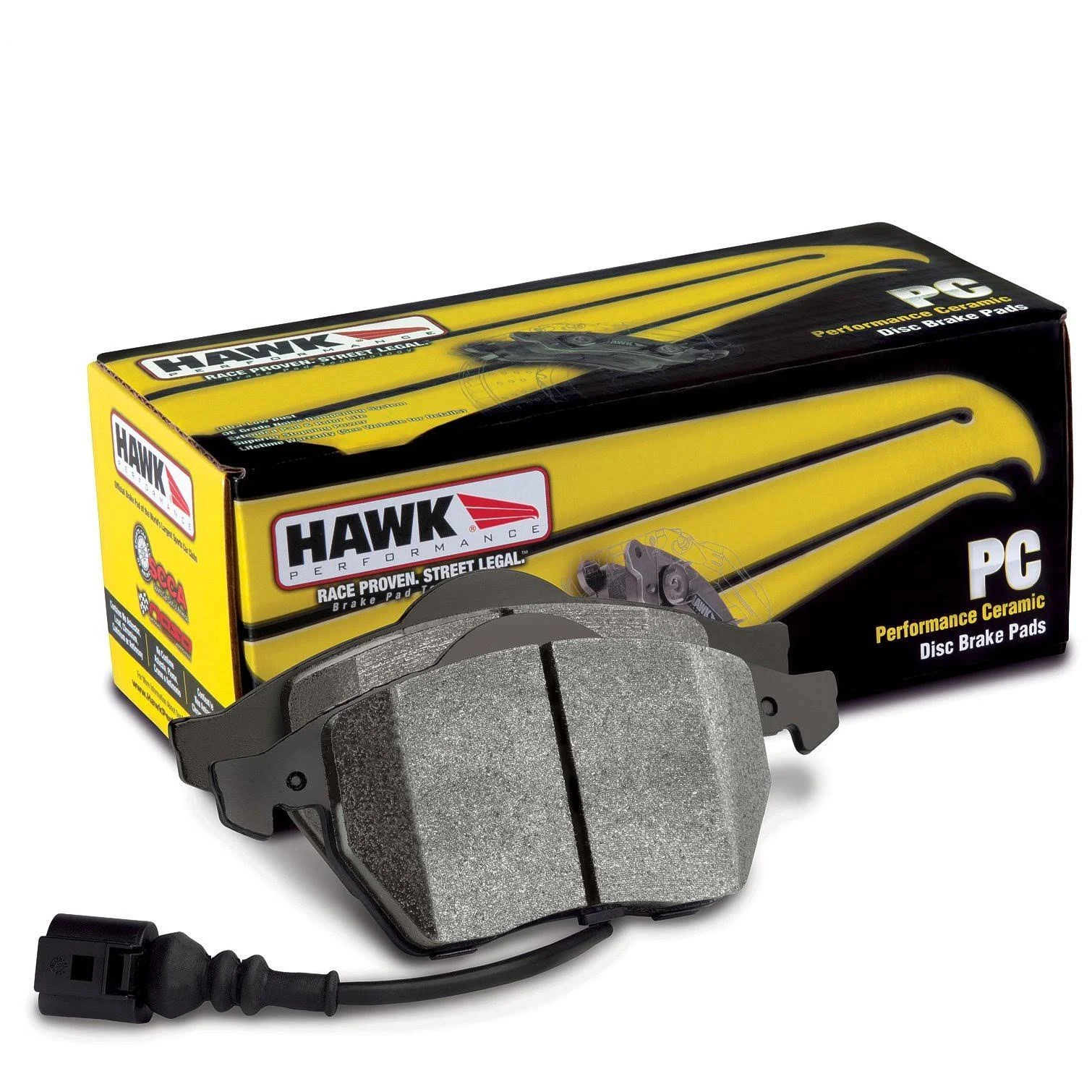 Hawk HB876Z.610 - Performance Ceramic Rear Brake Pads, 2015-2017 Acura TLX