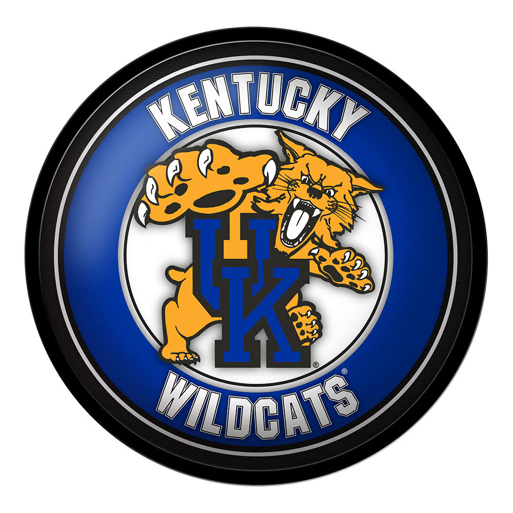 Kentucky Wildcats: Mascot - Modern Disc Wall Sign - Black Frame