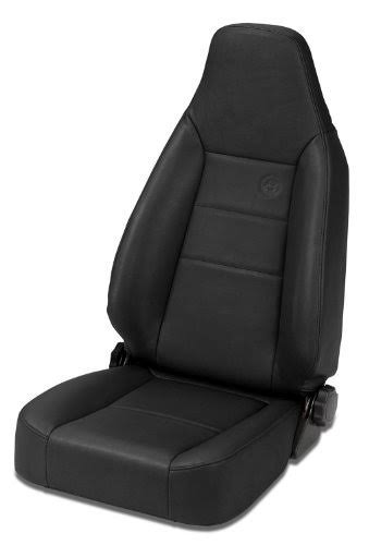 Bestop 39434-01 Trailmax II Sport Black Crush Front High Back All-Vinyl Single J