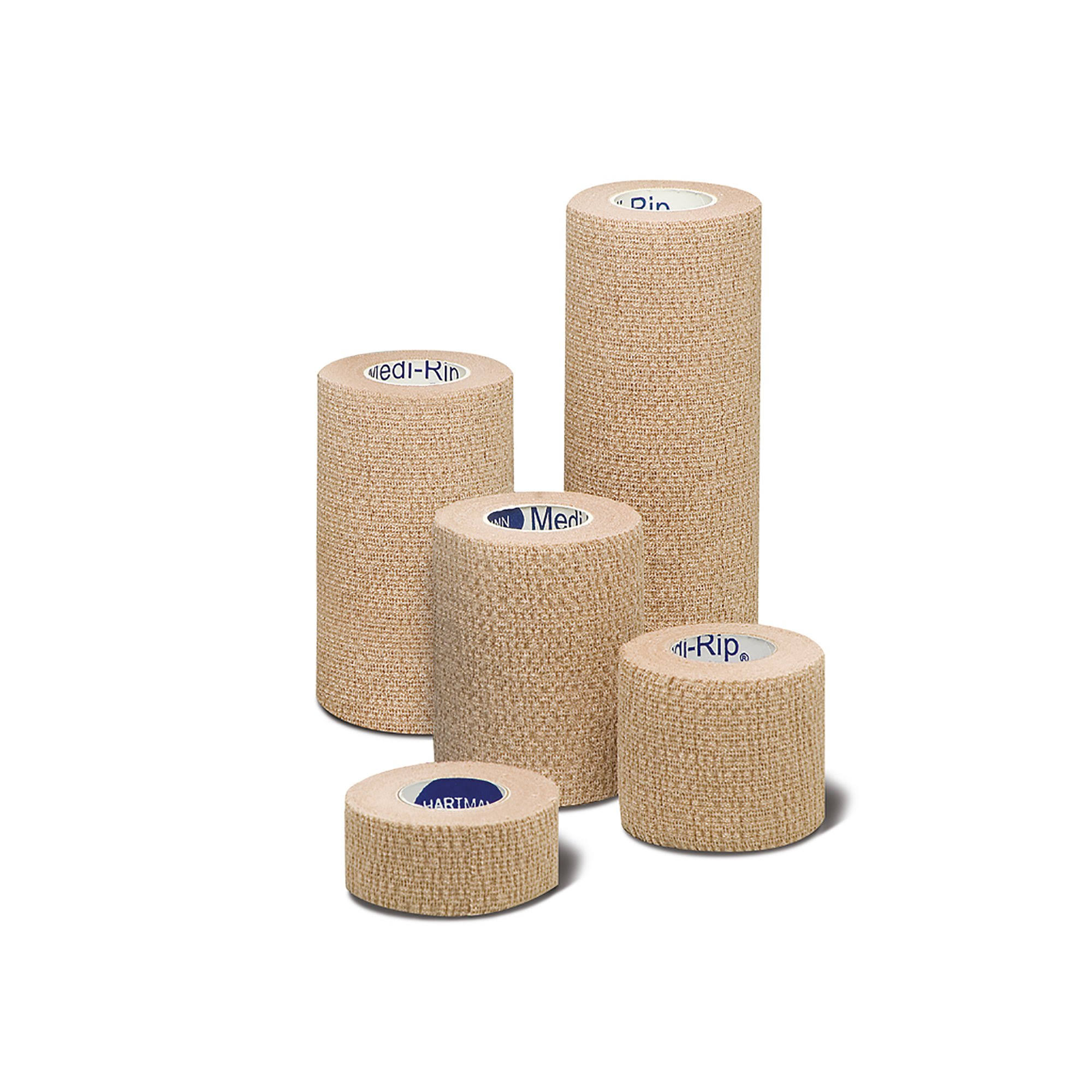 Hartmann 75572012 Tan 4 in. x 5 Yards Medi-Rip Non-Sterile Cohesive Bandage Pack of 96