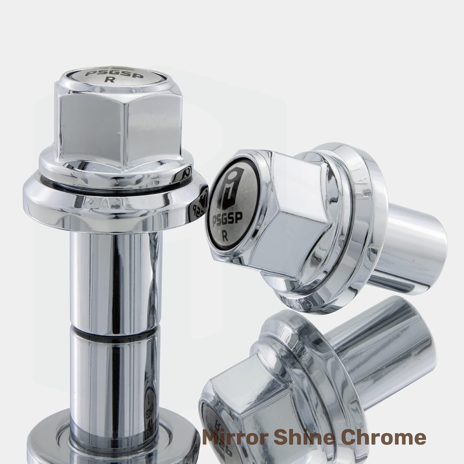 PSGSP Prime Sleeve Wheel Nuts M22x1.5 Chrome for Heavy Duty Truck, Semi Truck, Trailer Fit Dual or Rear Alcoa Aluminum Wheels with Hub Piloted & Bolt Hole : 26mm -Pack of 10
