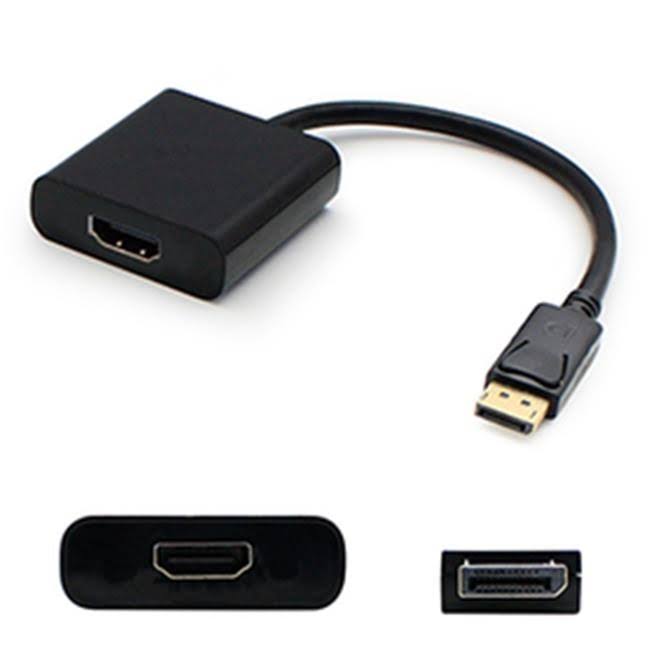 AddOn 5 Pack DisplayPort to HDMI Adapter - HDMI adapter - Black - M 20 pin DisplayPort to F 19 pin HDMI Type A - pack of 5