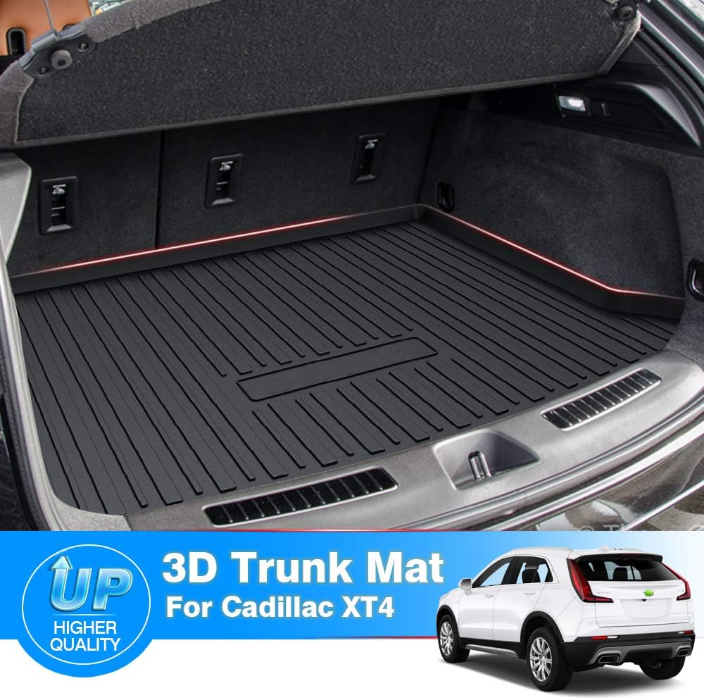 Mixsuper Custom Fit for Cargo Liner 2021 Cadillac XT4 2019 2020 2022 Trunk Mat Liner All Weather Rear Durable Odorless 3D Trunk Floor Mat