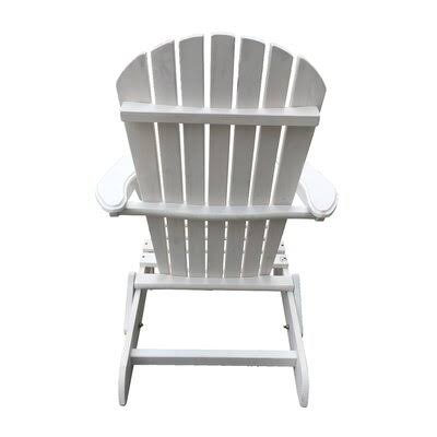 Cleckheat Solid Wood Folding Adirondack Chair Breakwater Bay Frame Color: White