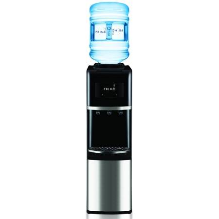 Primo Top-Load Water Dispenser, Stainless Steel, Black