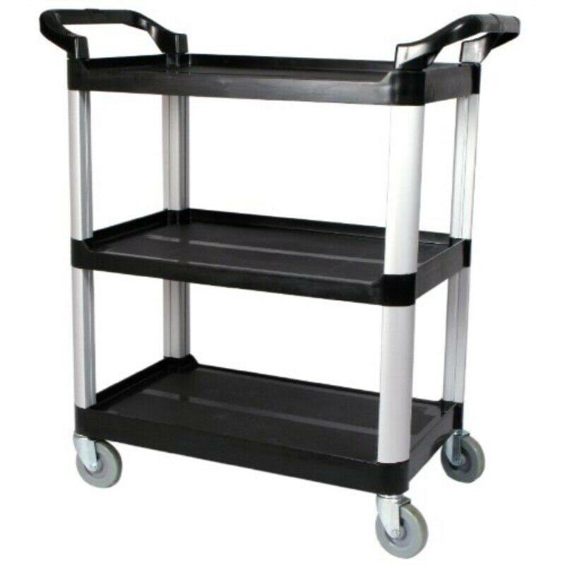 Winco USA 3-Tier Utility Cart Black