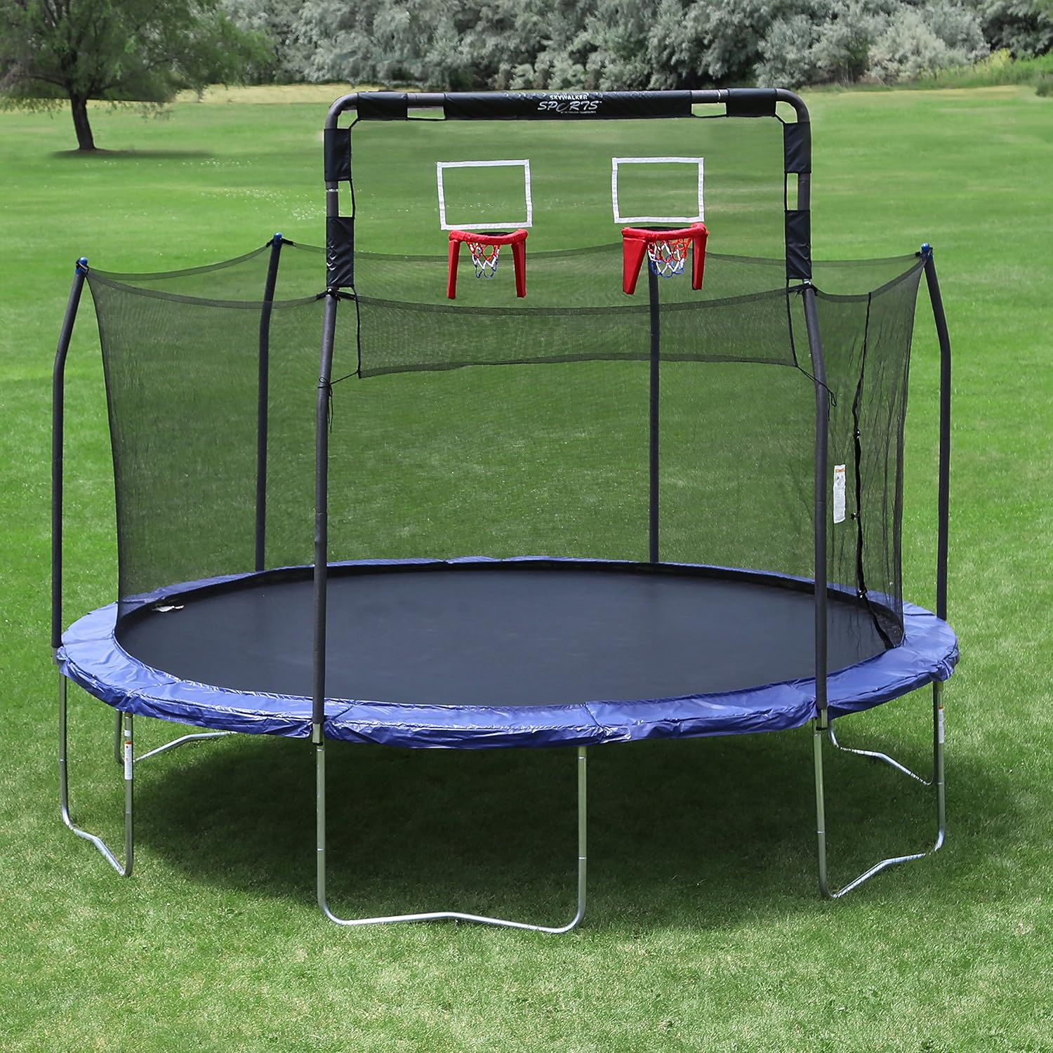 Skywalker Trampolines 12&rsquo; Trampoline Double Basketball Hoop Accessory