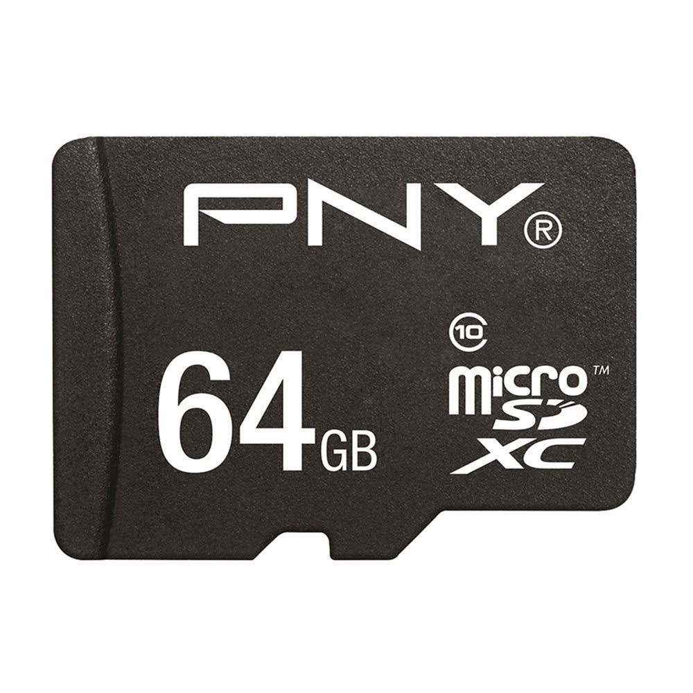 PNY 64GB microSDXC Class 10 Memory Card - Black (SDU64GSTA-EF)